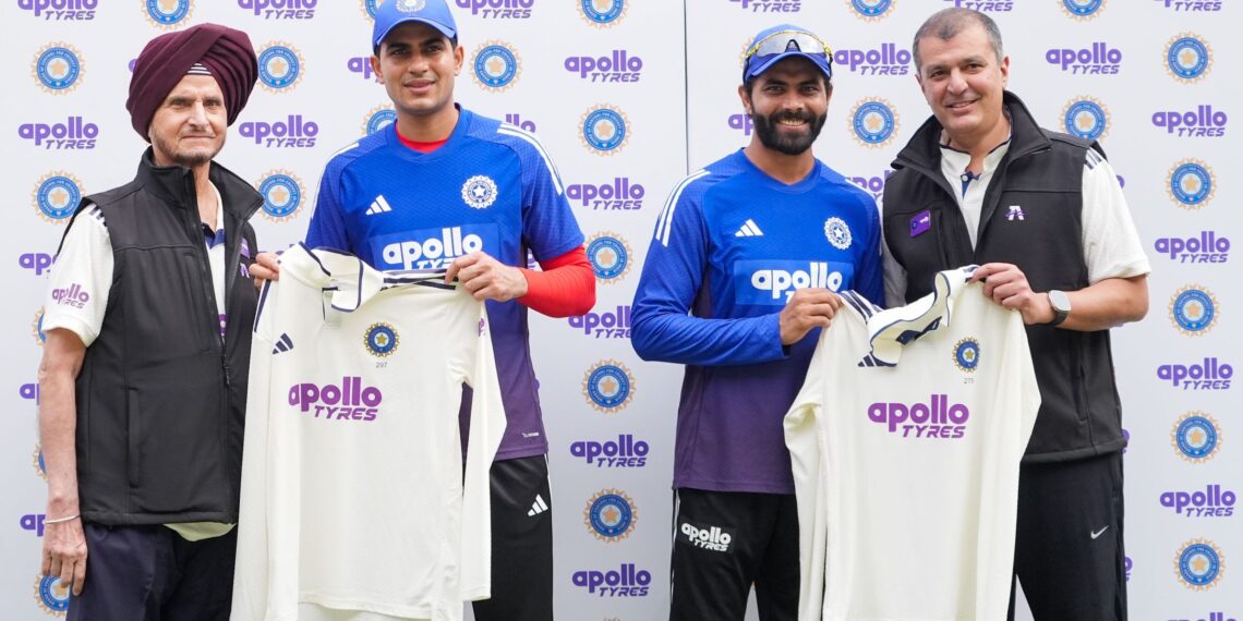 Apollo Tyres Unveils Logo on Indian Cricket Jersey: Historic ₹579 Crore BCCI Partnership