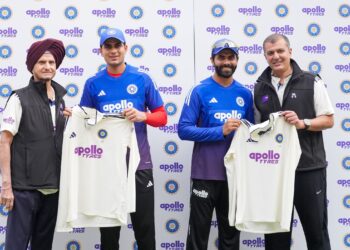 Apollo Tyres Unveils Logo on Indian Cricket Jersey: Historic ₹579 Crore BCCI Partnership