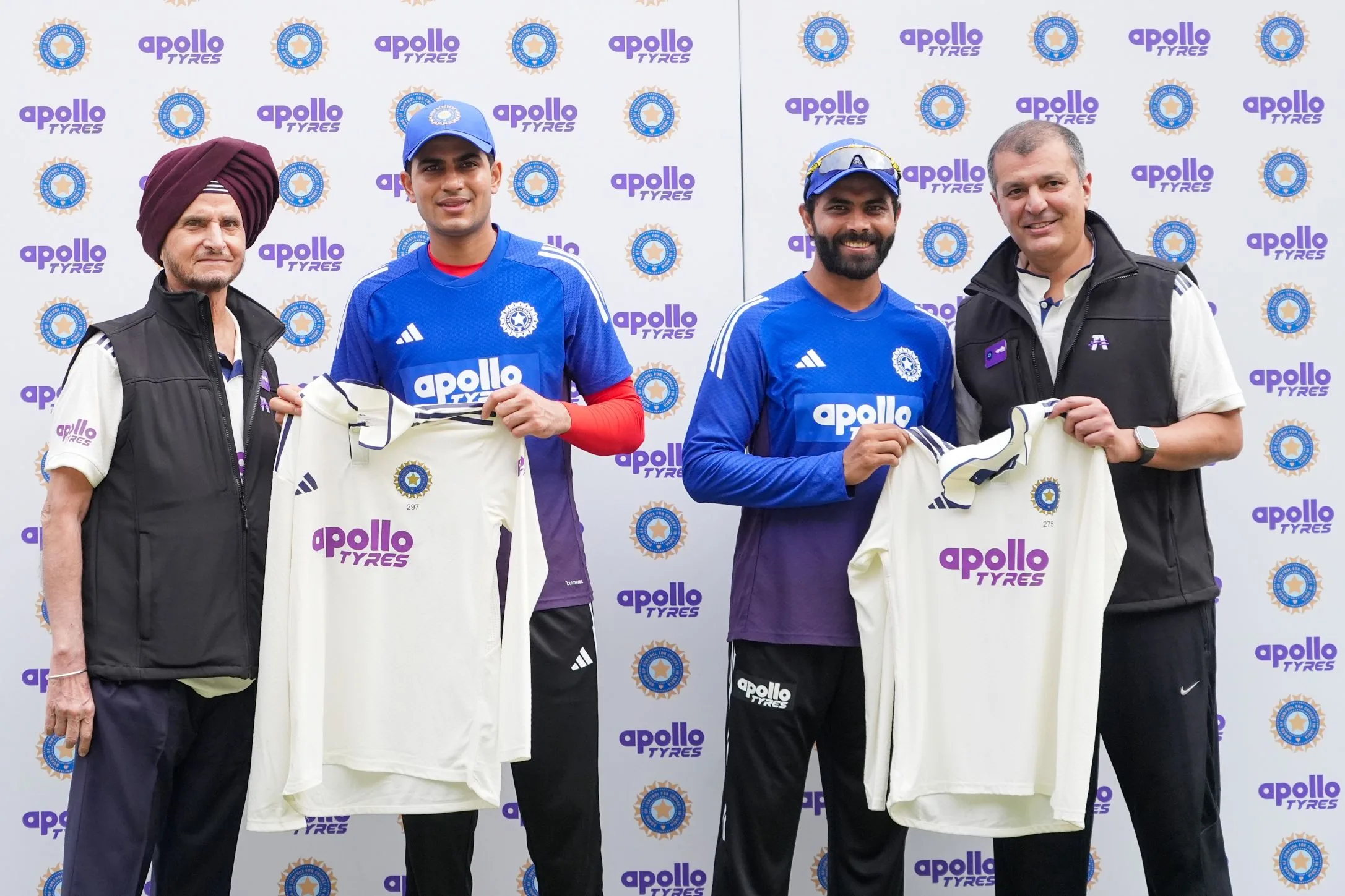 Apollo Tyres Unveils Logo on Indian Cricket Jersey: Historic ₹579 Crore BCCI Partnership