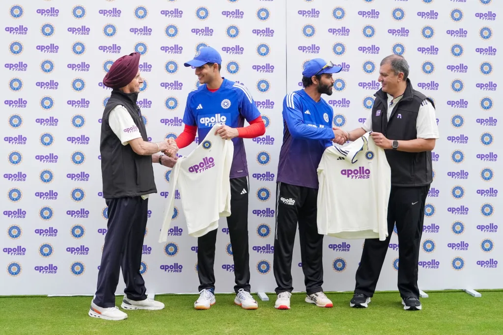 Apollo Tyres Unveils Logo on Indian Cricket Jersey: Historic ₹579 Crore BCCI Partnership