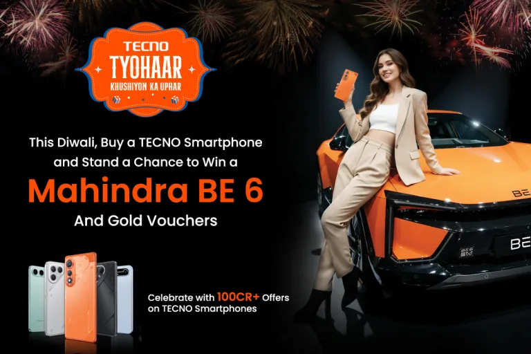 Win a Mahindra BE 6 with TECNO Smartphones This Festive Season