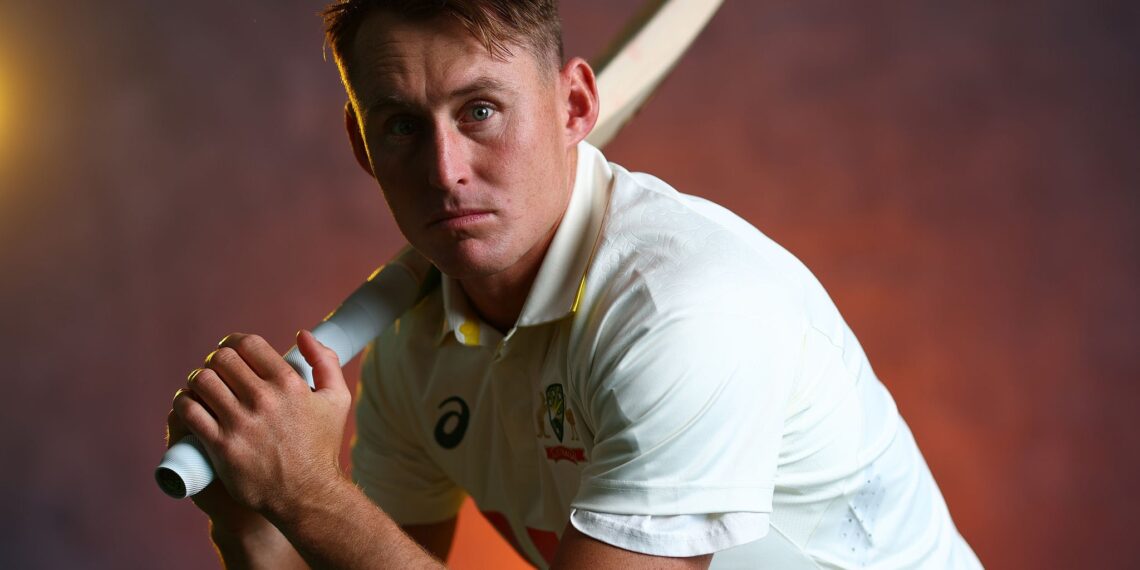 BRISBANE, AUSTRALIA - SEPTEMBER 09: Marnus Labuschagne poses during a portrait session at the National Cricket Centre on September 09, 2025 in Brisbane, Australia. (Photo by Chris Hyde/Getty Images for Cricket Australia)