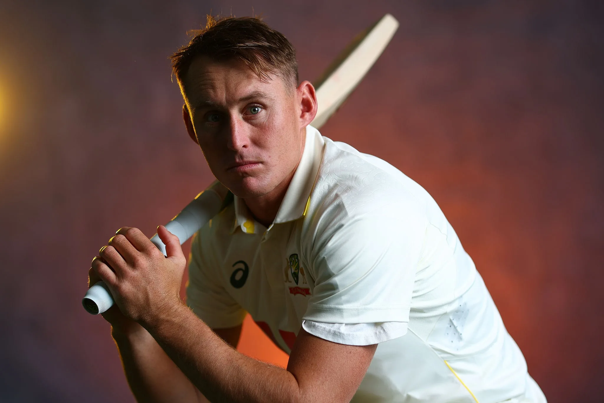 BRISBANE, AUSTRALIA - SEPTEMBER 09: Marnus Labuschagne poses during a portrait session at the National Cricket Centre on September 09, 2025 in Brisbane, Australia. (Photo by Chris Hyde/Getty Images for Cricket Australia)