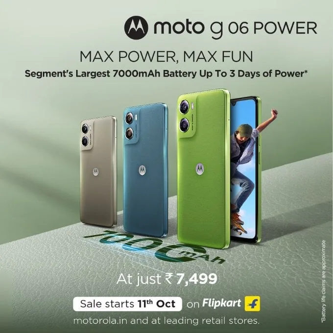 Moto G06 Power: 7000mAh के साथ ₹7,499 - क्या आपको खरीदना चाहिए? 1 Moto G06 Power: 7000mAh के साथ ₹7,499 - क्या आपको खरीदना चाहिए?