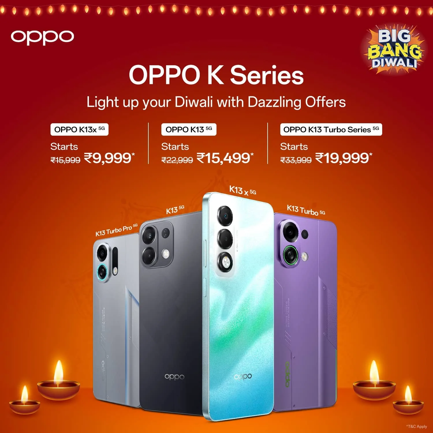 OPPO’s Mega Diwali Sale: K Series 5G Phones from ₹9,999