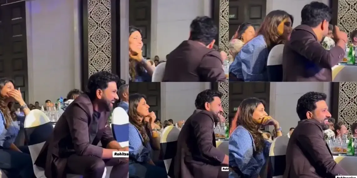 MS Dhoni's Mimicry Leaves Rohit Sharma in Splits at CEAT Awards 2025