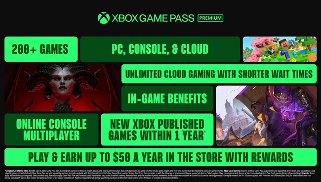 Xbox game pass price 2