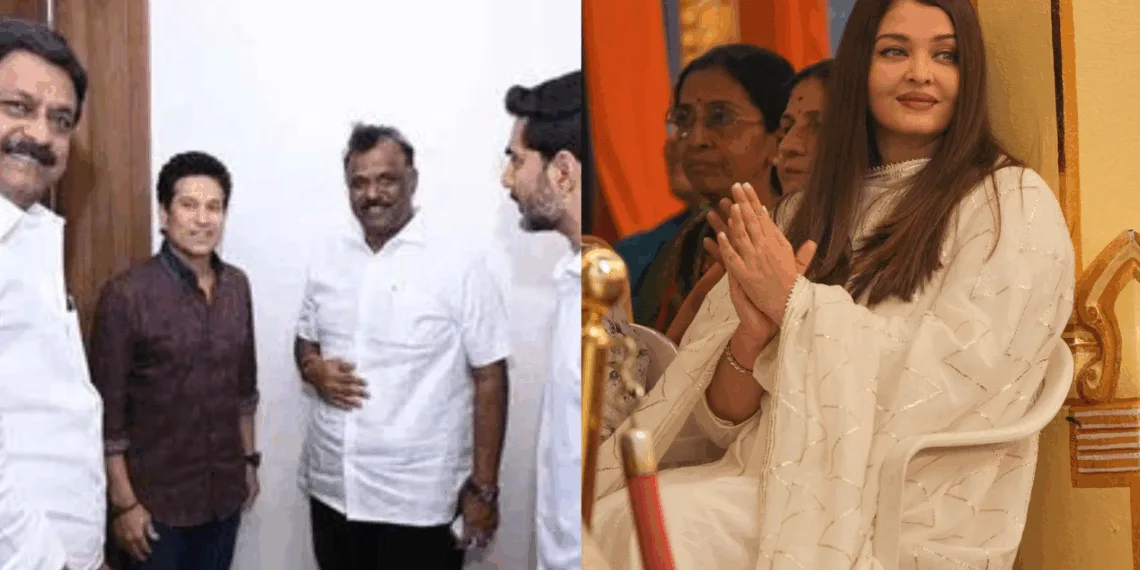 Aishwarya Rai and Sachin Tendulkar Grace Sri Sathya Sai Centenary Celebrations in Puttaparthi