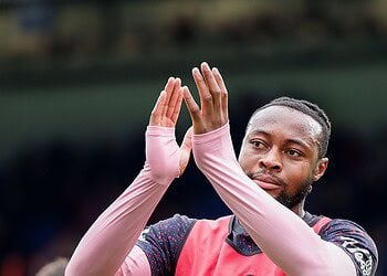 LONDON, ENGLAND - OCTOBER 18: Antoine Semenyo of Bournemouth before the Premier League match between Crystal Palace and Bournemouth at Selhurst Park on October 18, 2025 in London, England. (Photo by MB Media/Getty Images)