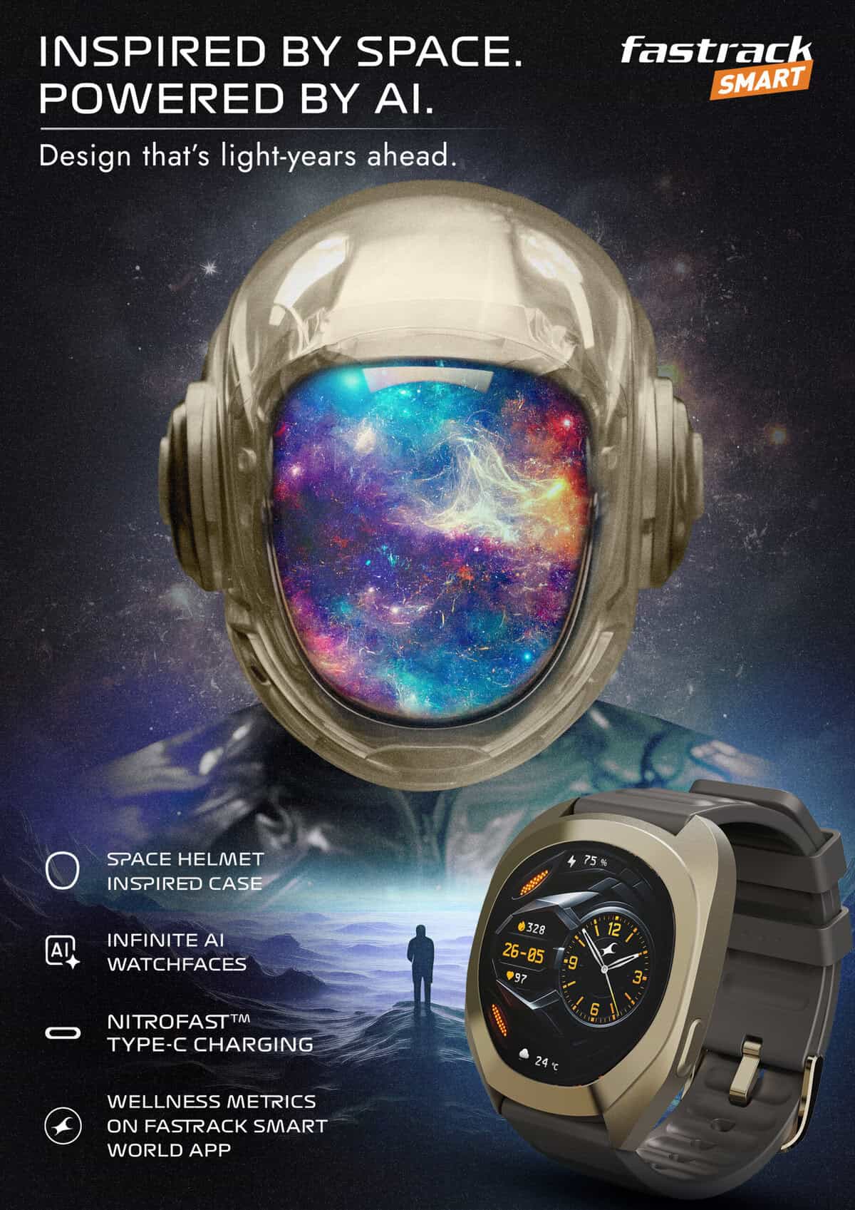 Fastrack Smart Cosmix: India's First Space-Inspired AI Smartwatch Launches at ₹6,499