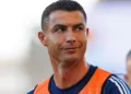 FARO, PORTUGAL - AUGUST 7: Cristiano Ronaldo of Al Nassr FC warming up prior to the Pre-Season Friendly match between Al Nassr FC and Rio Ave FC at Estádio Algarve on August 7, 2025 in Faro, Portugal. (Photo by Maciej Rogowski/Eurasia Sport Images/Getty Images)