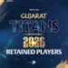 Gujarat Titans Announce Retained and Released Players Ahead of IPL 2026 Auction