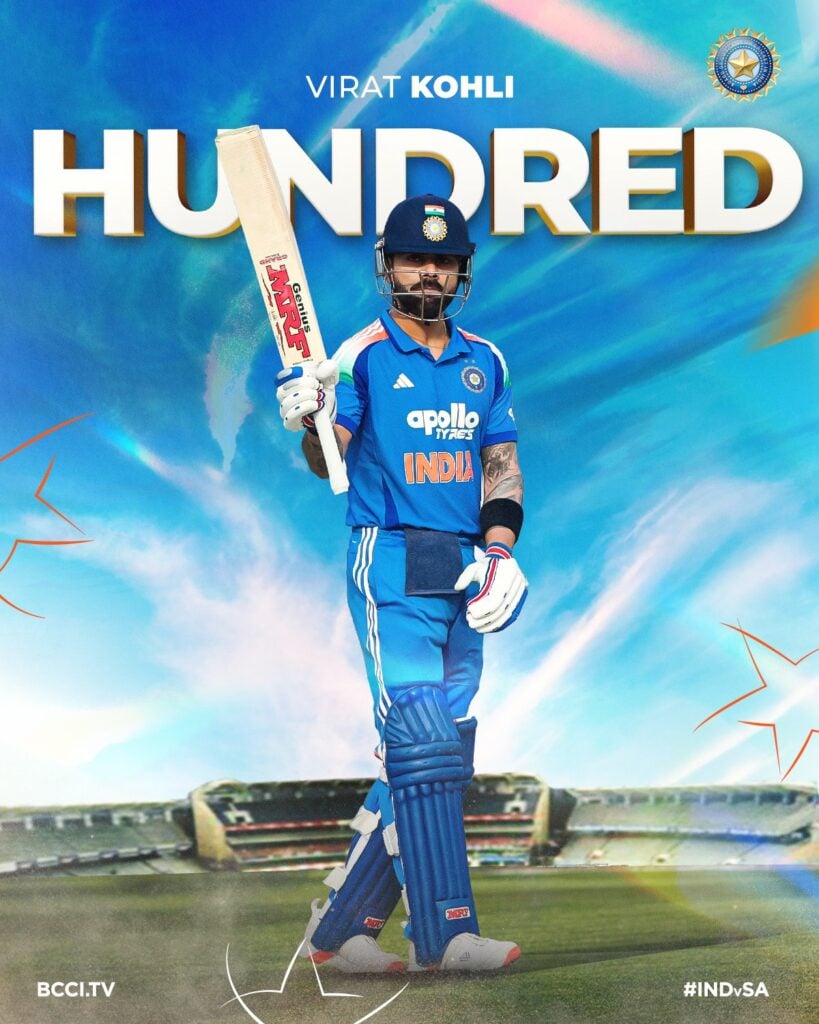 Virat Kohli Strikes 52nd ODI Century as India Dominates South Africa in Ranchi