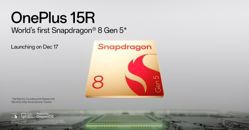 OnePlus 15R: World's First Snapdragon 8 Gen 5 Phone Launch Confirmed