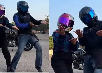 Viral Couple Videos: Helmet-Clad Duo's Dance Takes Over Instagram