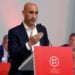 Soccer Football - Spanish Soccer Federation Meeting - Ciudad Del Futbol Las Rozas, Las Rozas, Spain - August 25, 2023  President of the Royal Spanish Football Federation Luis Rubiales announces he will be staying as president during the meeting RFEF/Handout via REUTERS