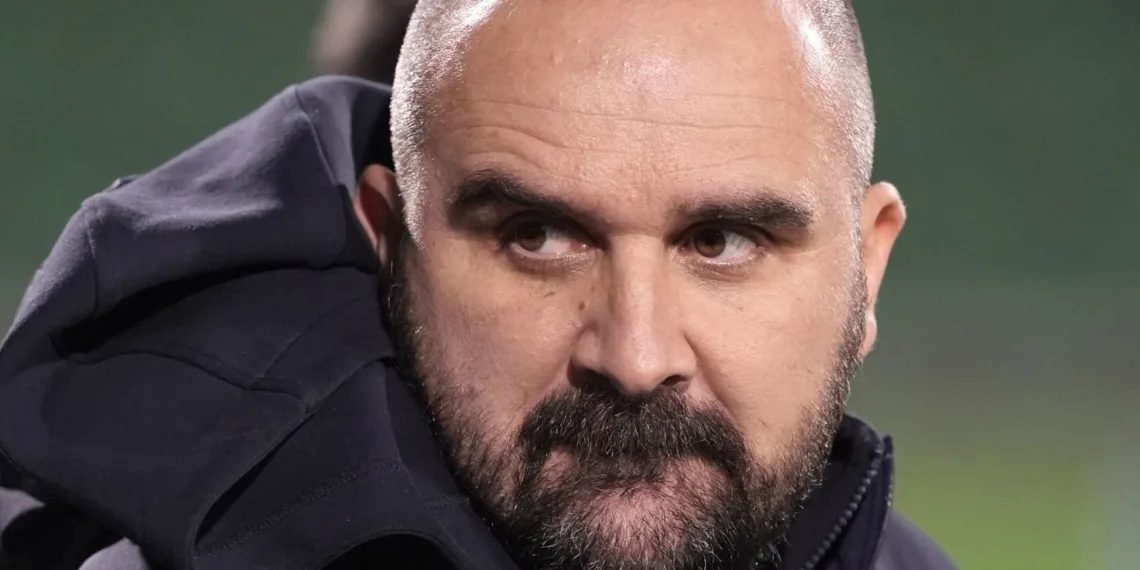 Borac Banja Luka manager Mladen Zizovic before the UEFA Europa Conference League, league stage match at the Tallaght Stadium in Dublin, Ireland. Picture date: Thursday December 12, 2024. (Photo by Brian Lawless/PA Images via Getty Images)