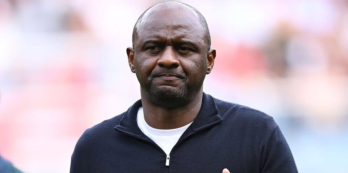 GENOA, ITALY - OCTOBER 19:  Patrick Vieira of Genoa coach in the bench during the Serie A match between Genoa CFC and Parma Calcio 1913 at Luigi Ferraris Stadium on October 19, 2025 in Genoa, Italy. (Photo by Image Photo Agency/Getty Images)