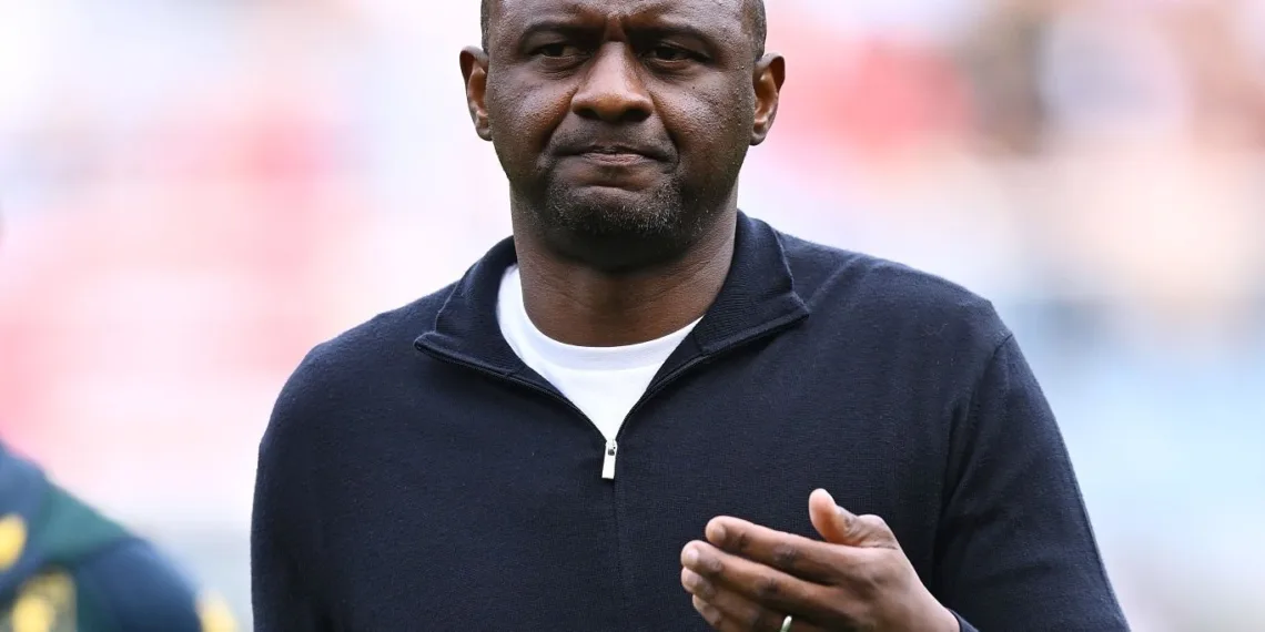 GENOA, ITALY - OCTOBER 19:  Patrick Vieira of Genoa coach in the bench during the Serie A match between Genoa CFC and Parma Calcio 1913 at Luigi Ferraris Stadium on October 19, 2025 in Genoa, Italy. (Photo by Image Photo Agency/Getty Images)