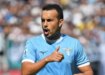 The Lazio footballer Pedro Rodriguez during the Lazio-Roma match at the Olimpico stadium. Rome (Italy), September 21st, 2025 (Photo by Massimo Insabato/Archivio Massimo Insabato/Mondadori Portfolio via Getty Images)