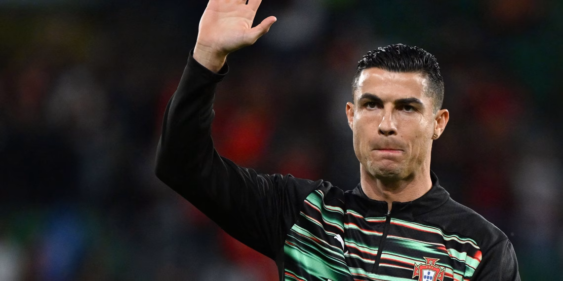 LISBON, PORTUGAL - OCTOBER 14: Cristiano Ronaldo of Portugal warms up before the FIFA World Cup 2026 qualifier match between Portugal and Hungary at Estadio Jose Alvalade on October 14, 2025 in Lisbon, Portugal. (Photo by Zed Jameson/MB Media/Getty Images)