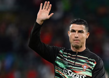 LISBON, PORTUGAL - OCTOBER 14: Cristiano Ronaldo of Portugal warms up before the FIFA World Cup 2026 qualifier match between Portugal and Hungary at Estadio Jose Alvalade on October 14, 2025 in Lisbon, Portugal. (Photo by Zed Jameson/MB Media/Getty Images)