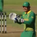 FILE PHOTO: Cricket - Third One Day International - South Africa v India - Newlands Cricket Ground, Cape Town, South Africa - January 23, 2022 South Africa's Quinton de Kock celebrates after taking the wicket of India's Shreyas Iyer REUTERS/Sumaya Hisham