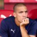 GIRONA, SPAIN - AUGUST 29: Oriol Romeu of Girona FC looks on from the bench prior to the LaLiga EA Sports match between Girona FC and CA Osasuna at Montilivi Stadium on August 29, 2024 in Girona, Spain. (Photo by Alex Caparros/Getty Images)