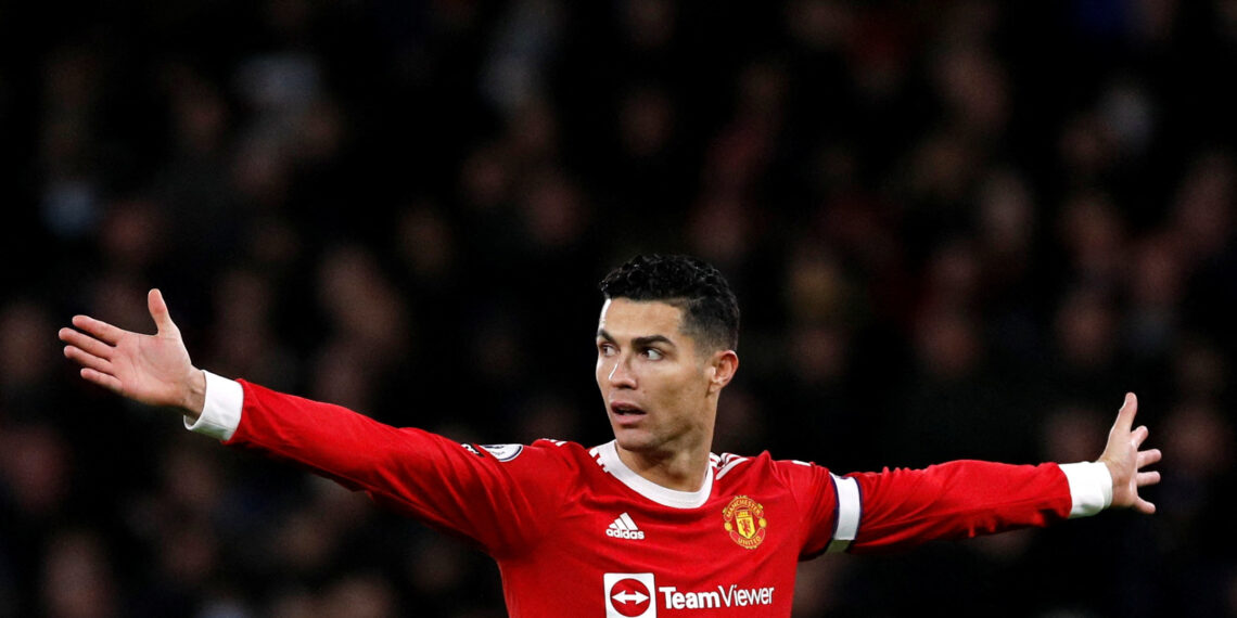 FILE PHOTO: Soccer Football - Premier League - Manchester United v Wolverhampton Wanderers - Old Trafford, Manchester, Britain - January 3, 2022 Manchester United's Cristiano Ronaldo reacts