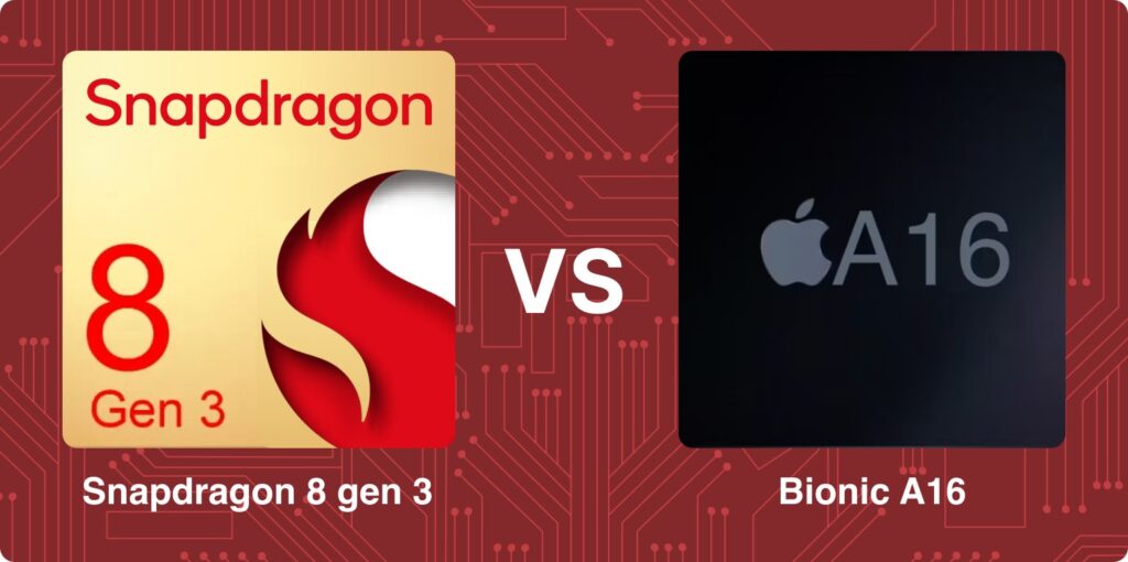 Snapdragon 8 Gen 3 vs. Apple A16 Bionic