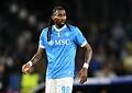 NAPLES, ITALY - OCTOBER 01: Andr?-Frank Zambo Anguissa of SSC Napoli looks on during the UEFA Champions League 2025/26 League Phase MD2 match between SSC Napoli and Sporting Clube de Portugal at Stadio Diego Armando Maradona on October 01, 2025 in Naples, Italy. (Photo by Giuseppe Bellini/Getty Images)