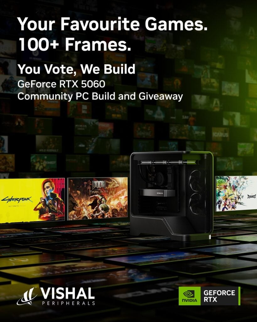 NVIDIA GeForce India's "You Vote, We Build" Campaign: Win a Custom RTX 5060 Gaming PC Worth ₹1.3 Lakh