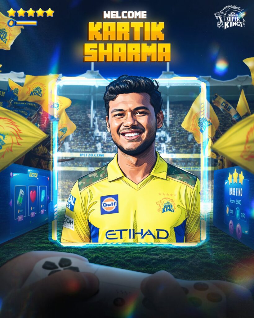 Kartik Sharma & Prashant Veer Join CSK
