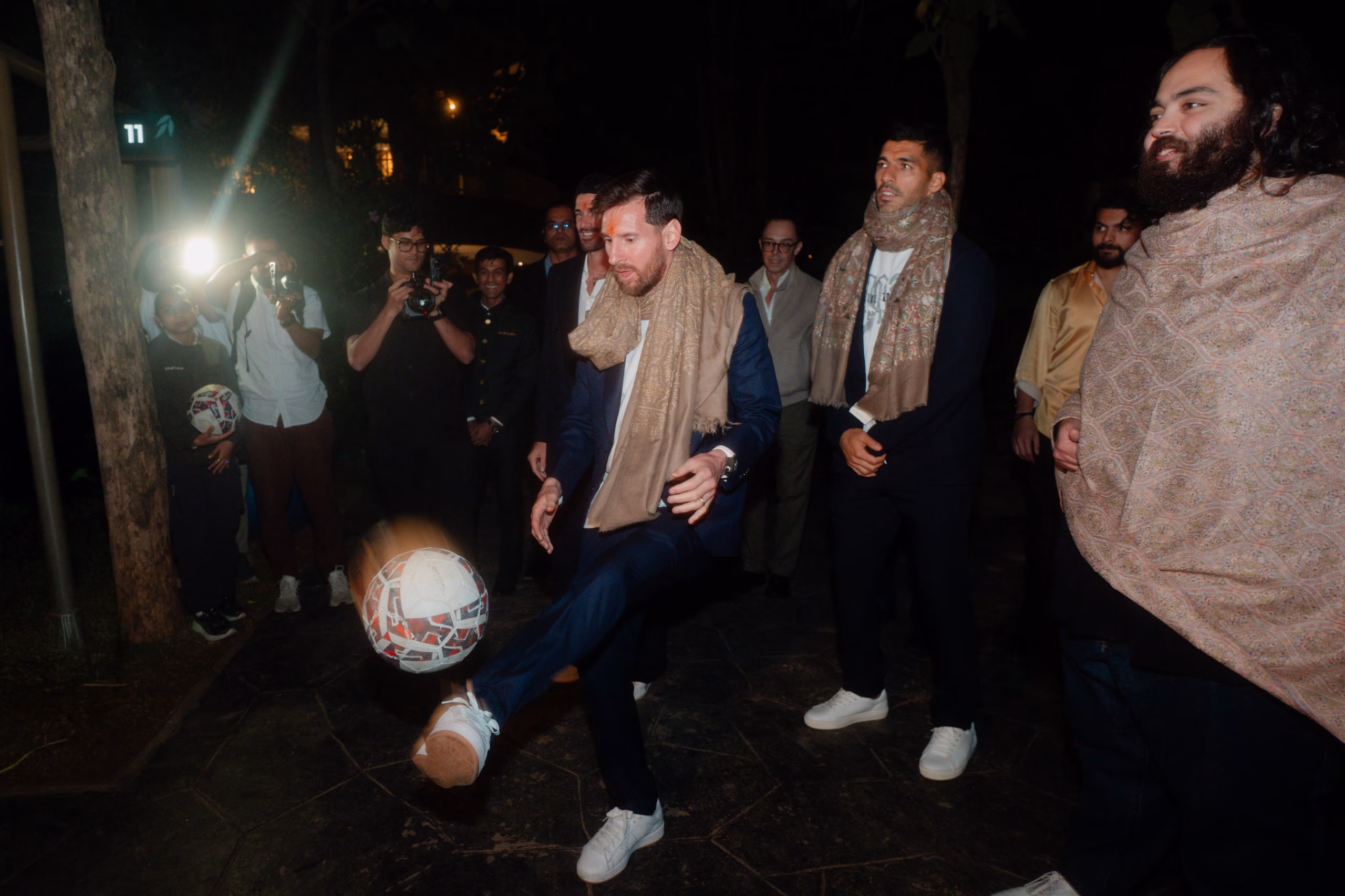 Lionel Messi Embraces Indian Culture: Plays Football with Elephant at Anant Ambani's Vantara