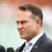 ADELAIDE, AUSTRALIA - DECEMBER 07: Michael Slater commentates for Seven during day two of the First Test match in the series between Australia and India at Adelaide Oval on December 07, 2018 in Adelaide, Australia. (Photo by Ryan Pierse/Getty Images)