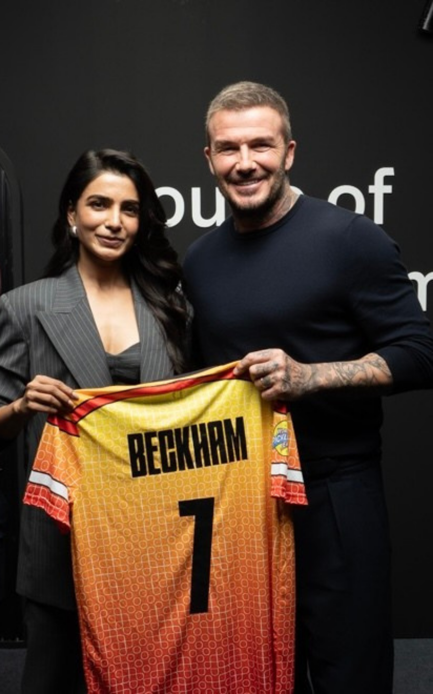 Samantha Gifts David Beckham Iconic 'Beckham 7' Chennai Super Champs Jersey