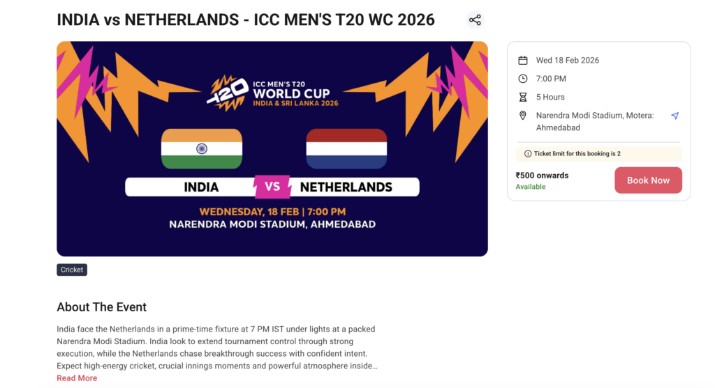 India's T20 World Cup 2026 Schedule & Complete Ticket Booking Guide