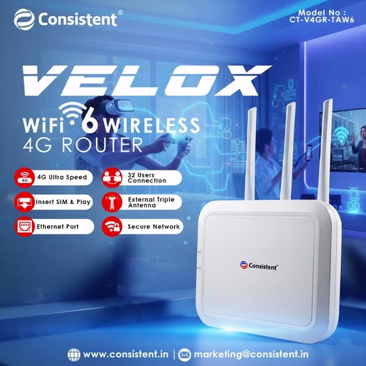 VELOX WiFi 6 4G Router