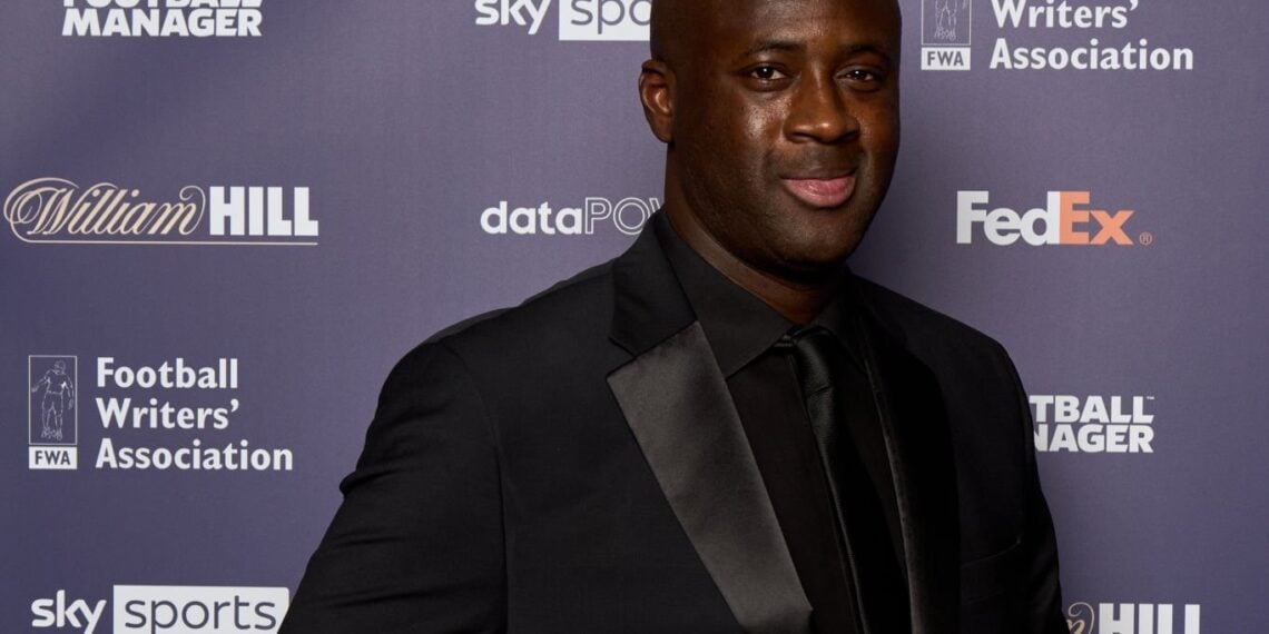 Yaya Toure during the 2023 FWA Tribute Night at the Landmark Hotel, London. Picture date: Sunday February 19, 2023. (Photo by John Walton/PA Images via Getty Images)