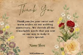 Thank You for the Anniversary Wishes