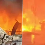 Vrindavan Fire: Massive Blaze Engulfs Historic Residence in Mathura