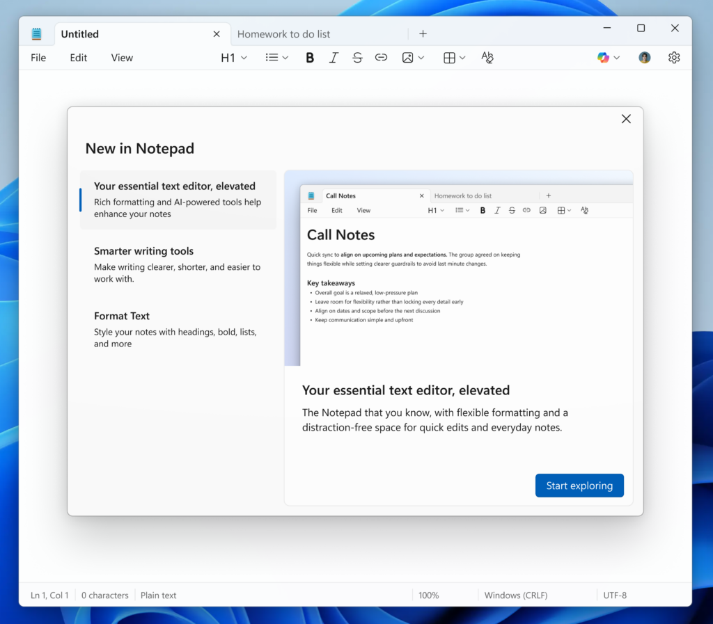 Microsoft Shoves AI Into Notepad and Paint Again — This Time It's Coloring Books and Streaming Rewrites