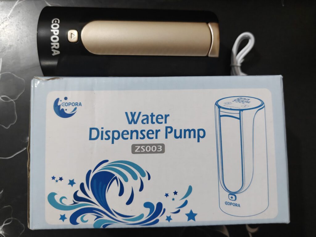 EOPORA Automatic Water Dispenser Pump Review: A Stylish ₹600 Gadget for Your Water Can
