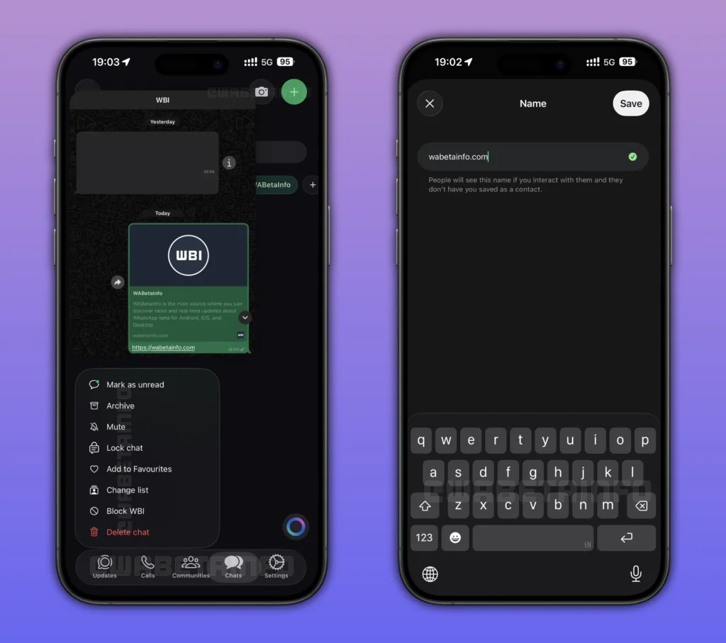 WhatsApp iOS
