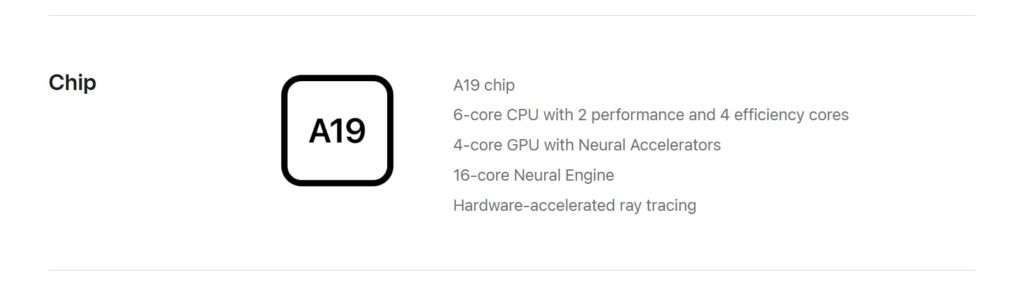 iPhone 17e A19