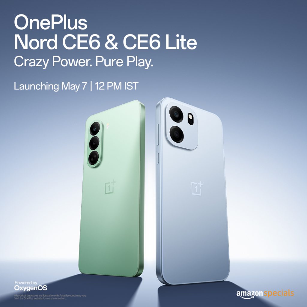 Officially Confirmed: OnePlus Nord CE 6 and Nord CE 6 Lite Launching in India on May 7th