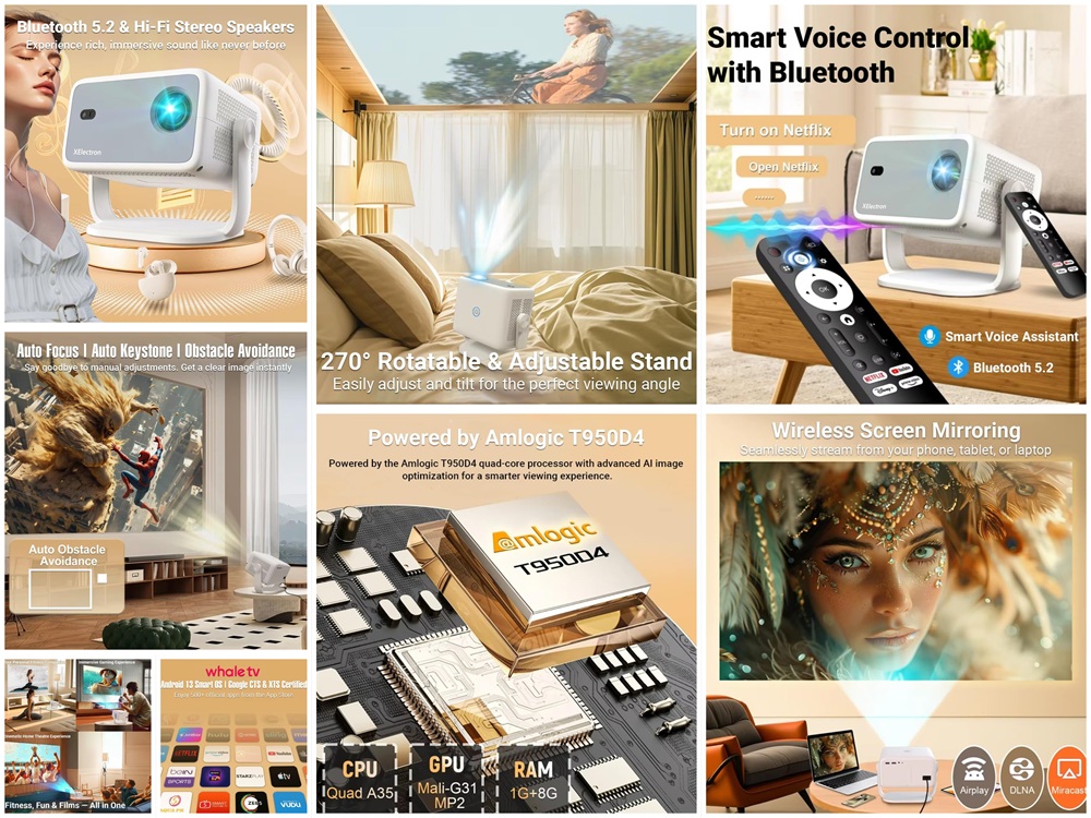 XElectron Luminex Smart Projector: Budget 4K Projector Finally Gets Netflix and Prime Video Certification