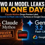 Two AI Model Leaks in One Day: Claude Mythos Drops Preview Label, Gemini 3.2 Flash-Lite-Live Surfaces on Google Cloud