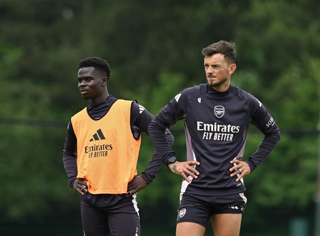 Bukayo Saka and Ben White