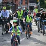 Mayor Joins Brooklyn Bike Bus for Safety Redesign Launch